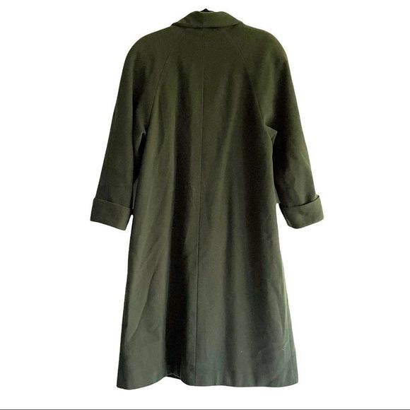LISA FASHION Of Toronto Vintage Wool Cashmere Oversized Winter Coat Green XL - Picture 7 of 9